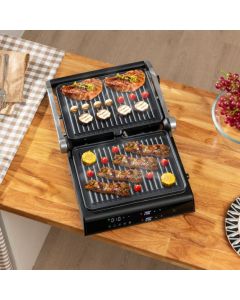 1200W Non-Stick Electric Grill with Adjustable Temperature