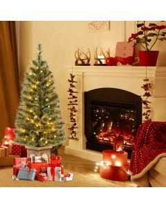 120CM Artificial Xmas Tree with 116 Branch Tips and 100 LED Lights