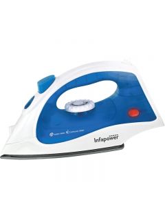 1400W Dry Steam Iron Compact Iron with Non-Stick Teflon Soleplate - Blue