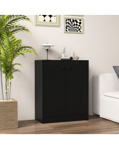2-Door Storage Cabinet with 3 Shelves