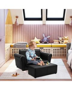 2 Seat Kids Sofa Set with Ottoman