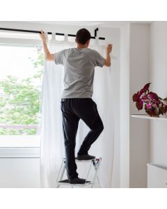 2 Step Portable Ladder with Handle and Non-slip Foot Mats