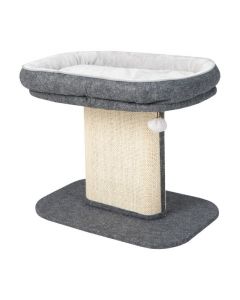 2-Tier Cat Tree with Sleeping Perch Sisal Scratching Plate and Ball