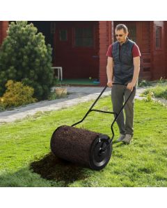 27 Inch Compost Spreader with Upgrade U-shaped Handle