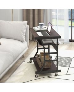 29.5" Computer Desk with Pull-out Keyboard Tray and Wheels