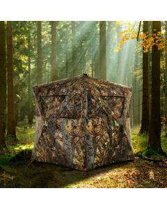 3 Person Portable Hunting Blind with Mesh Window and Ground Stakes