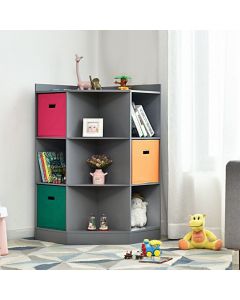 3-Tier Kids Storage Cabinet with Large Baskets for Play Room