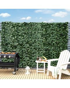 3 x 1M Artificial Hedge Ivy Leaf with Leaves for Garden