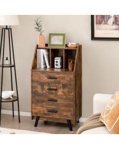 4-Drawer Dresser with Countertop with 2 Anti-Tipping Kits