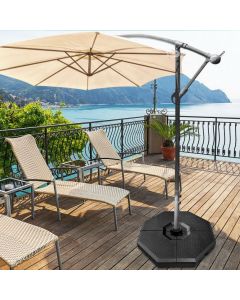 4 Pieces Parasol Base Weight Stand with Concave Handles