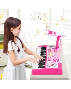 49 Keys Kids Piano Keyboard with Microphone and Stand