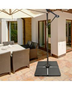 4Pcs Parasol Base Stand with 4 Fill Spouts and Funnel