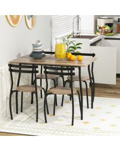 5-Piece Dining Table Set for 4 Persons