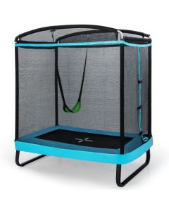 6 Feet Kids Trampoline with Swing and Enclosure Safety Net