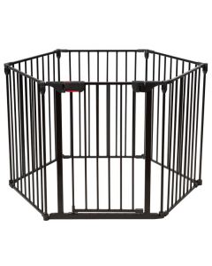 6-Panel Baby Pet Safety Playpen with Walk Through Door