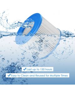 6 Pieces Hot Tub Filter Cartridges Compatible with Most Massage Pool