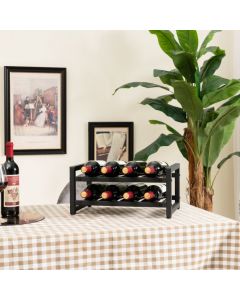 2-Tier 8-Bottle Wine Rack