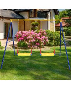 A-Shaped Metal Swing Frame with Anti-Slip Footpads