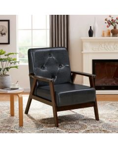 Single/3-Seater Accent PU Leather Sofa Chair for Living Room