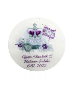 Queen Elizabeth ll In Memory Memorial Christmas Bauble Tree Decoration Keepsake - Pattern A