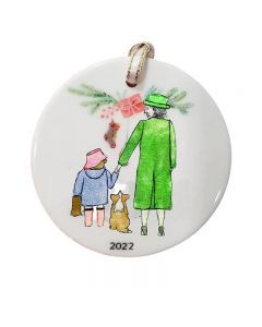 Queen Elizabeth ll In Memory Memorial Christmas Bauble Tree Decoration Keepsake - Pattern B