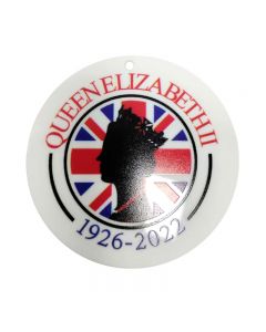 Queen Elizabeth ll In Memory Memorial Christmas Bauble Tree Decoration Keepsake - Pattern C