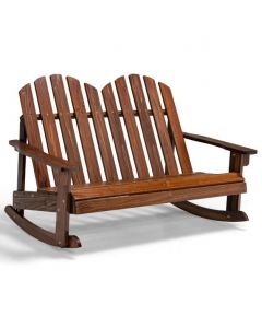 2 Person Adirondack Rocking Chair Outdoor Rocking Bench