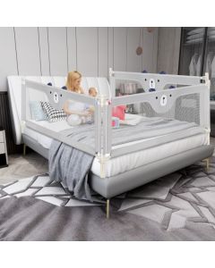 195cm Bed Rail with Double Safety Lock and Adjustable Height