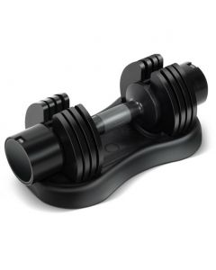 5-in-1 Adjustable Dumbbell with Tray and Non-slip Metal Handle