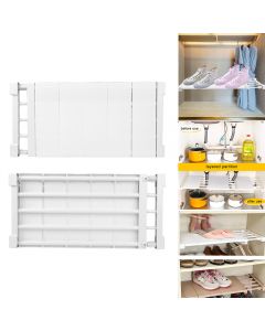 Adjustable Extendable Rack Closet Cupboard Divider Rack Storage Organizer Shelf Easy to install