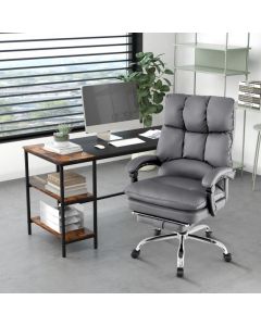 Ergonomic Adjustable High Back Rolling Computer Chair with Retractable Footrest