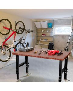 10 Level Height Adjustable Workbench with 4 Lockable Casters
