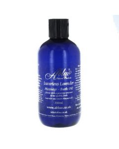 Luxury Lavender Bath & Massage Oil from Abluo 200ml + 50ml Extra Free