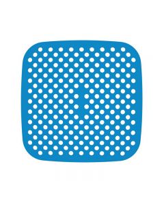 8.5 inch Reusable Air Fryer Liners Non-Stick Silicone Pad Mat Basket Square - Blue