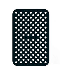 8 inch Reusable Air Fryer Liners Non-Stick Silicone Pad Mat Basket Rectangle - Black