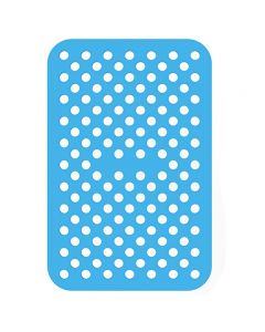 8 inch Reusable Air Fryer Liners Non-Stick Silicone Pad Mat Basket Rectangle - Blue