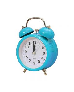 Retro Design Round Shape Bedroom Alarm Clocks with Bell Design - Random Colour
