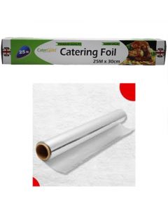 25m x 30cm Aluminium Catering Foil Thick Foil Wrap for Baking