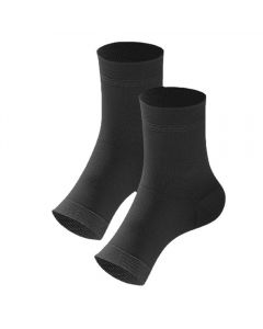 Ankle Compression Sleeve Open Toe Сompression Socks - Black M