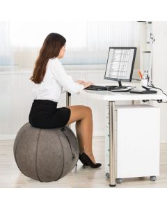 Anti-burst Exercise Ball with Cover Handle and Resistance Bands