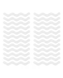 24 pcs Non Slip Bath Mat Grip Stickers Anti Slip Shower Strips Pad Floor Safety Tape - S Shape