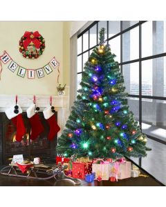 5ft Artificial Christmas Tree with Multiple Pattern LED Lights