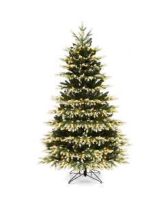180 cm Artificial Hinged Xmas Tree with 350 LED Lights