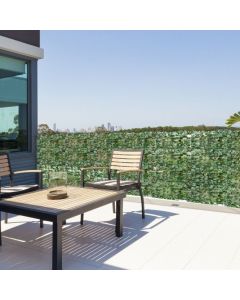 Artificial Ivy Privacy Fence Wall Screen with Zip Ties