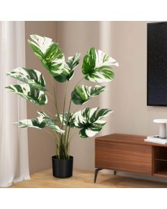 120cm Artificial Monstera Plants with Cement Pot