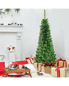 Artificial Pencil Christmas Tree with LED Lights in 3 Sizes