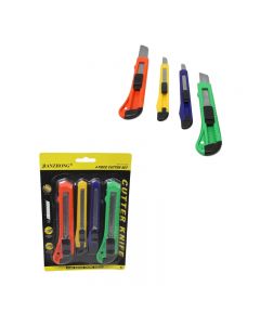 4pcs Assorted Sizes Knife Cutter Set with Blades for Indoor DIY Builders
