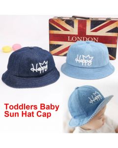 Baby Sun Hat Summer Beach Hat Denim Bucket Cap for Boy Girl Toddler Kids Newborn 0-4 Years