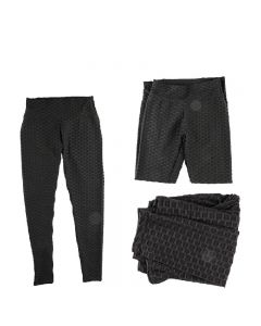 Women High Waist Yoga Pants Anti-Cellulite Leggings Sport Gym Honeycomb Trousers Workout Leggings - XL