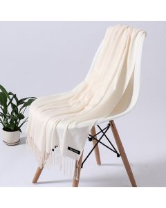 Ladies Cashmere Scarf Cashmere Wool Shawl Soft Large Thick Warm Winter Wrap - Beige